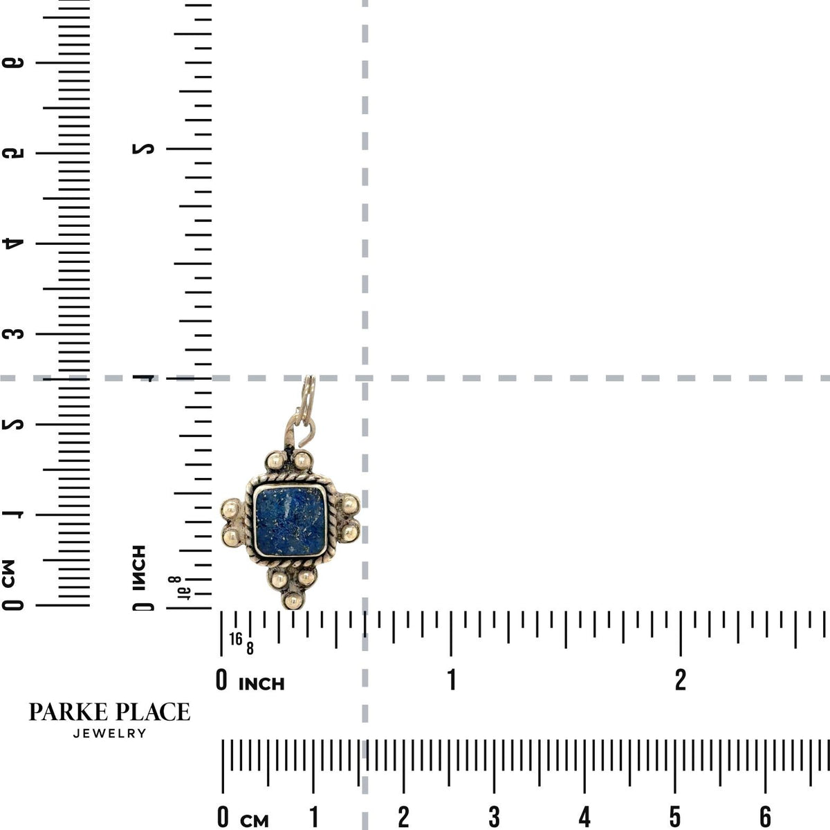 Lapis Pendant .925 Sterling Silver 2.5 g