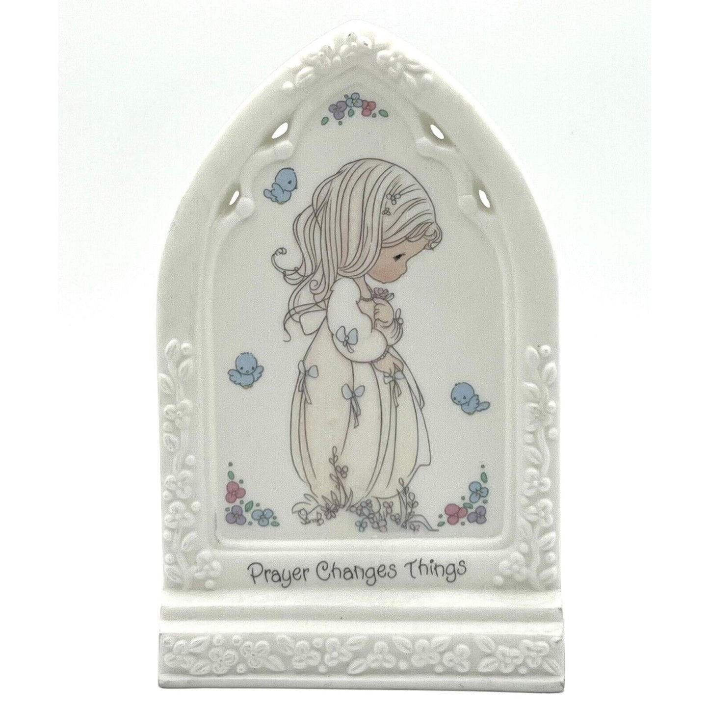 Precious Moments Prayer Changes Things Standing Plaque