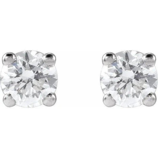 14K White Gold 1/4 CTW Lab-Grown Diamond Stud Earrings