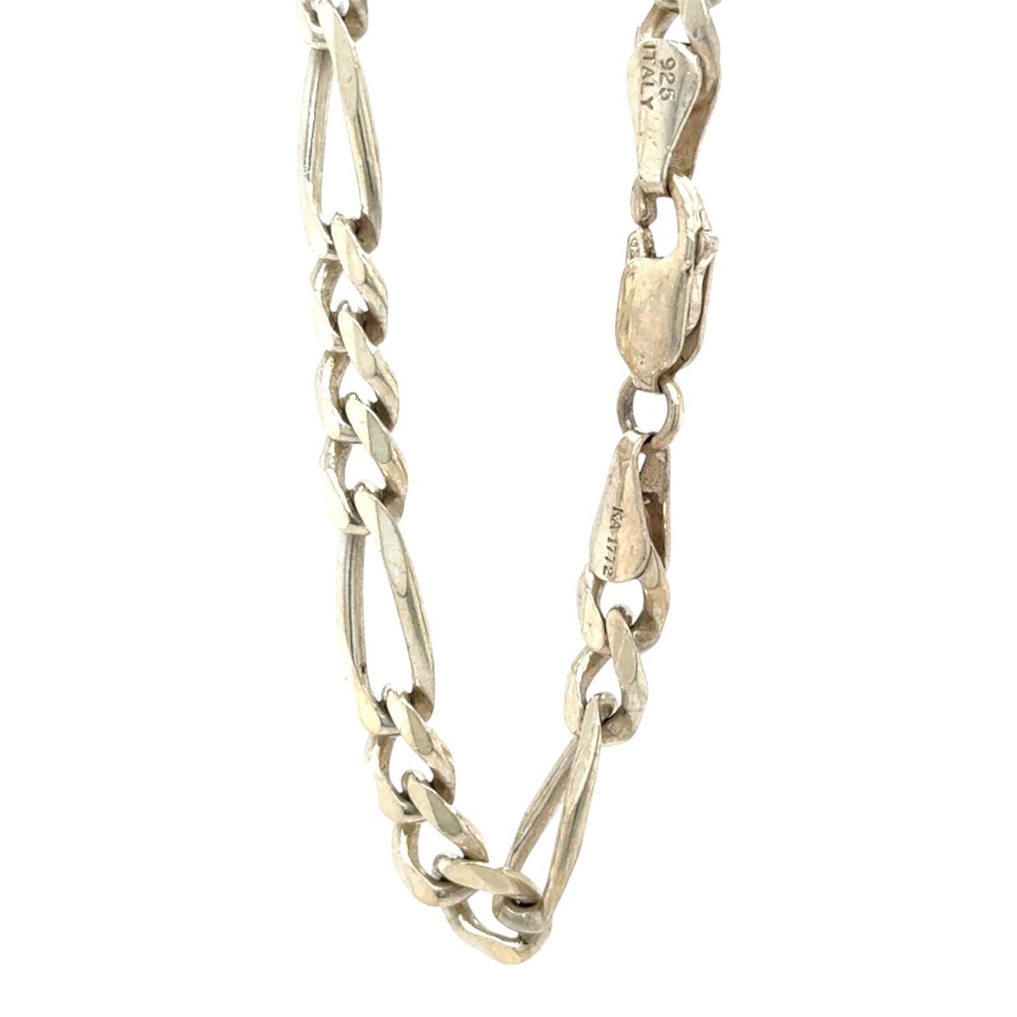 Figaro 20" Inch Sterling Silver Necklace Chain 23.4g