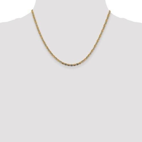14k Tri-Color Gold 18-Inch Necklace