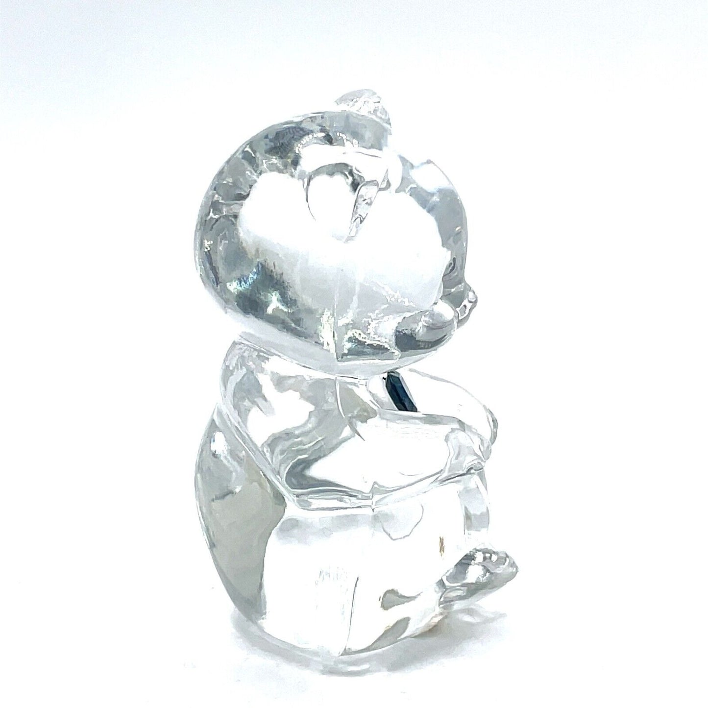 3 1/4" Fenton Birthstone Glass Bears December- Blue Zircon - 5151 X2
