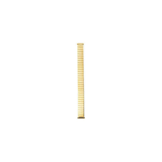 Ladies 10-14 mm Yellow Tone Straight, Spring End Expansion Watch Band