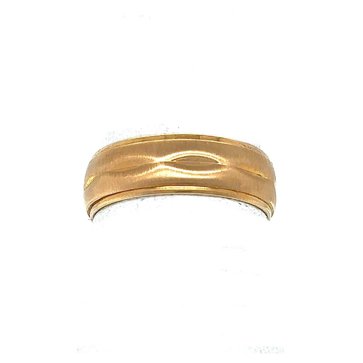 6.1mm Wedding Band Ring 14k Yellow Gold 4.3g Size 6.5