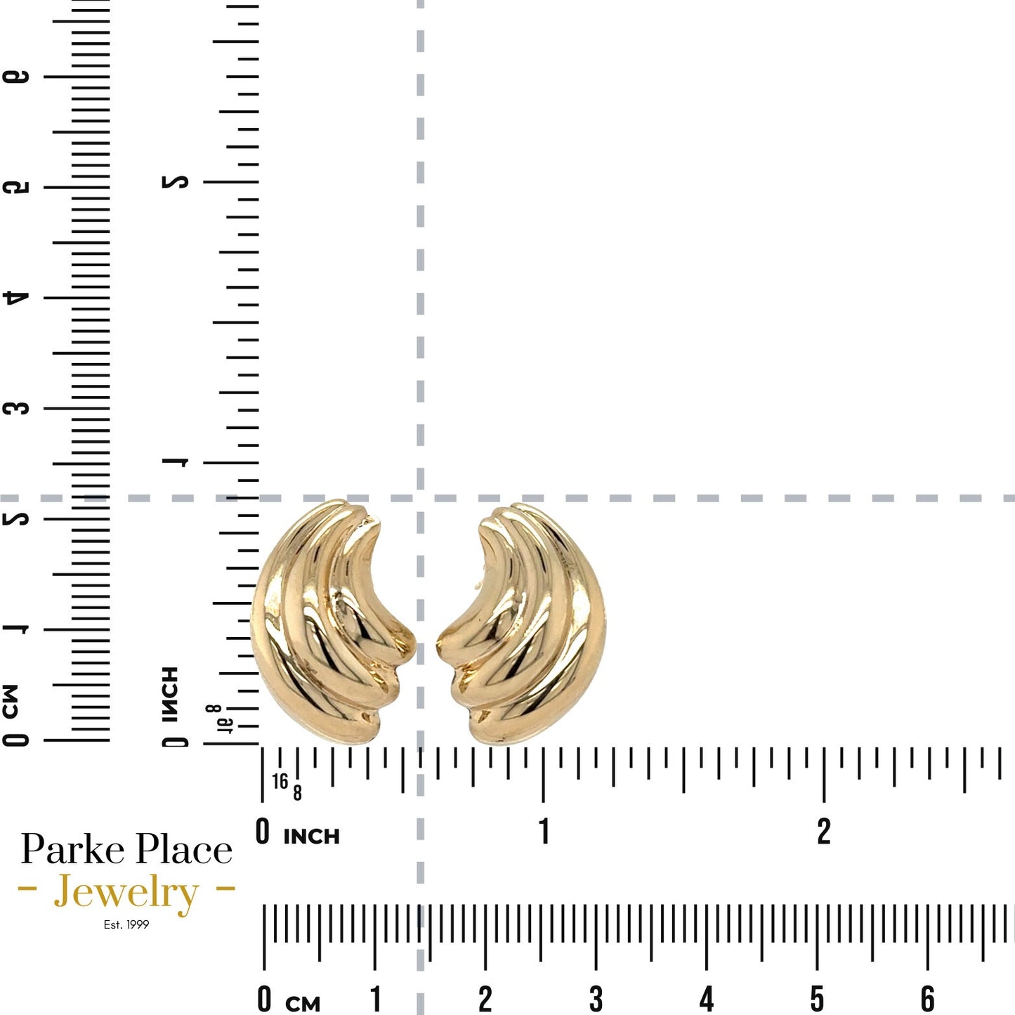 Twisted Huggie 14k Yellow Gold Earrings 3.5g