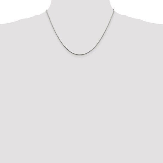 Sterling Silver 1.25mm Snake 18 inch Chain