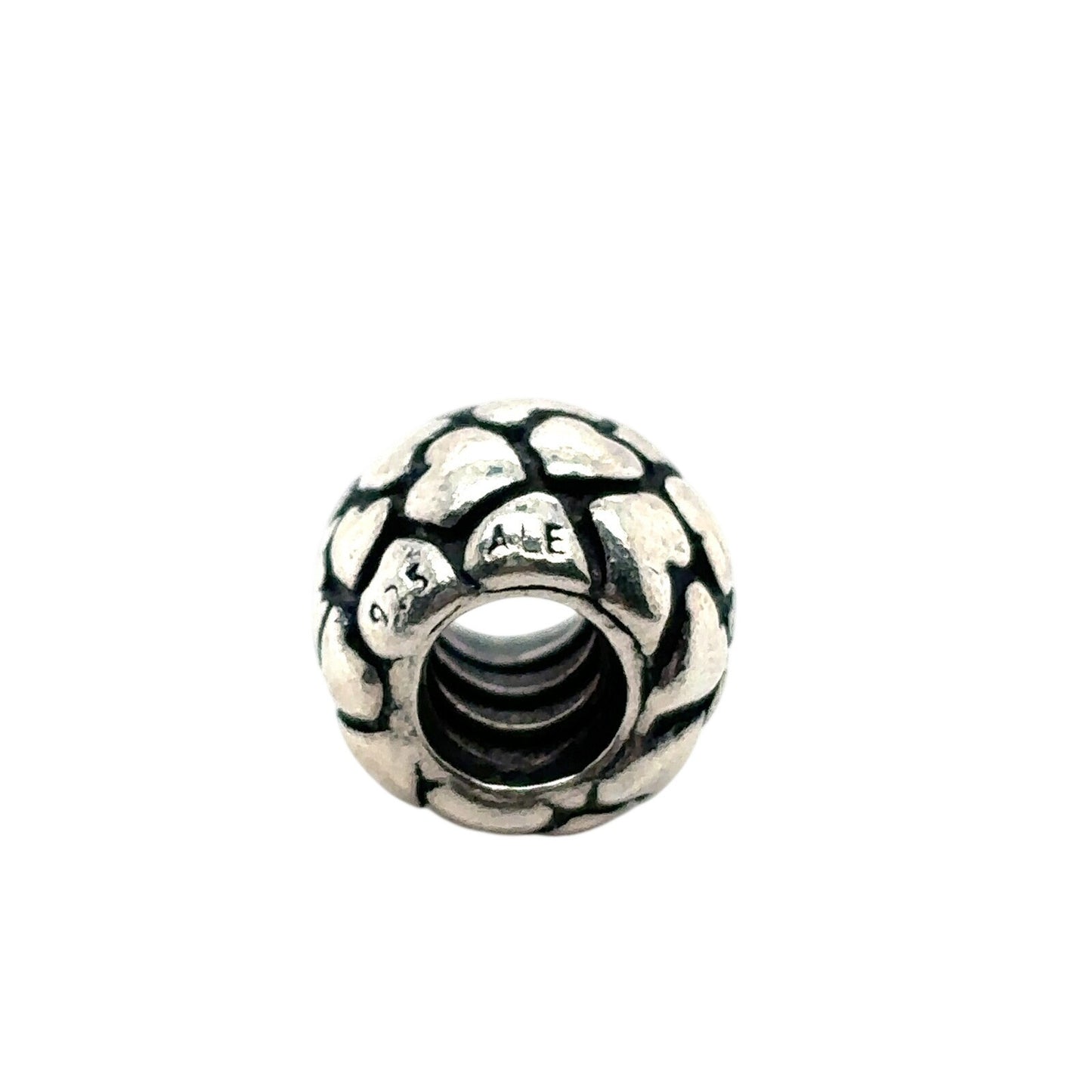 Pandora Sterling Silver & Red Enamel Charm Bead Set Hearts Mom Message Strawberry Design