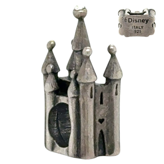 Disney Magic Castle Sterling Silver 925 Bracelet Slide 2.1g