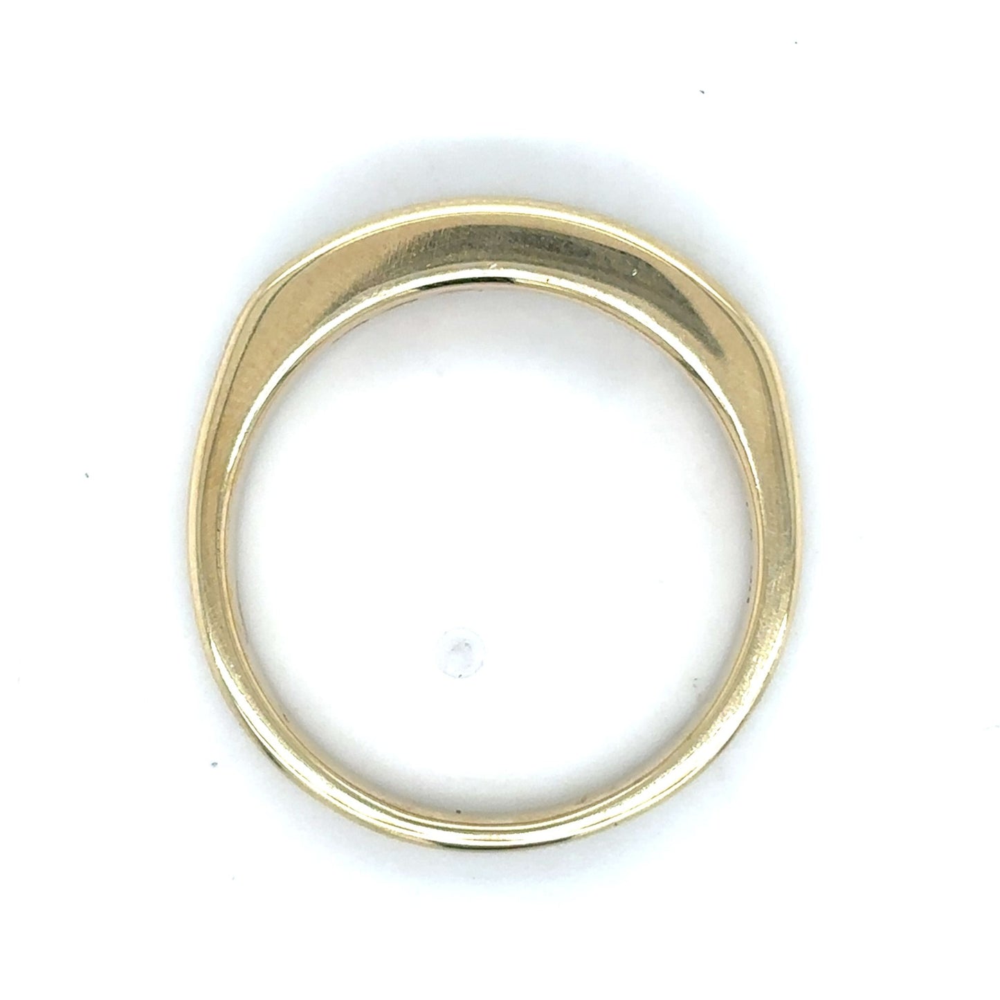 1/4ctw Diamond Band Ring 10k Yellow Gold 6.3g Size 10.5 Elegant Design