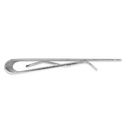 Rhodium-Plated Kelly Waters Patterned Border Money Clip
