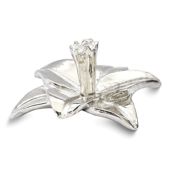 DAFFODIL Flower Pewter Ring Holder Jewelry Stand