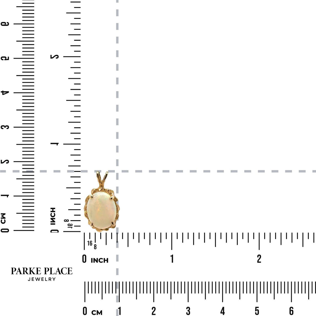 Opal 14k Yellow Gold Oval Pendant 0.9g