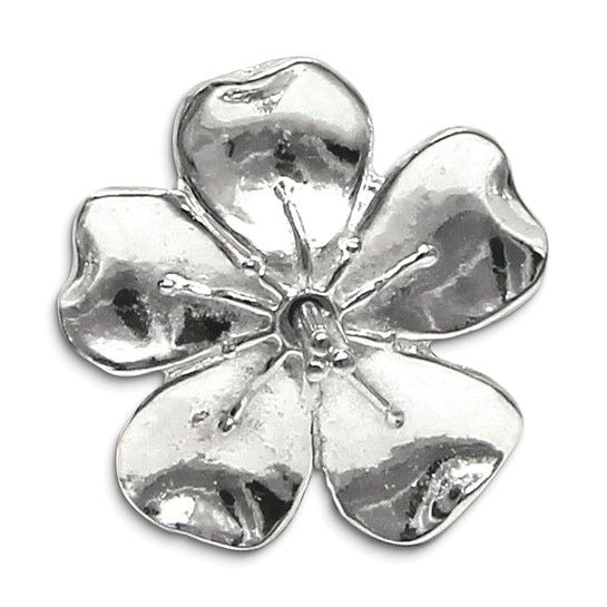 Cherry Blossom Flower Handcrafted Pewter Ring Holder Jewelry Stand