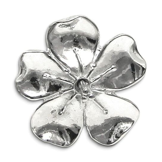 Cherry Blossom Flower Handcrafted Pewter Ring Holder Jewelry Stand