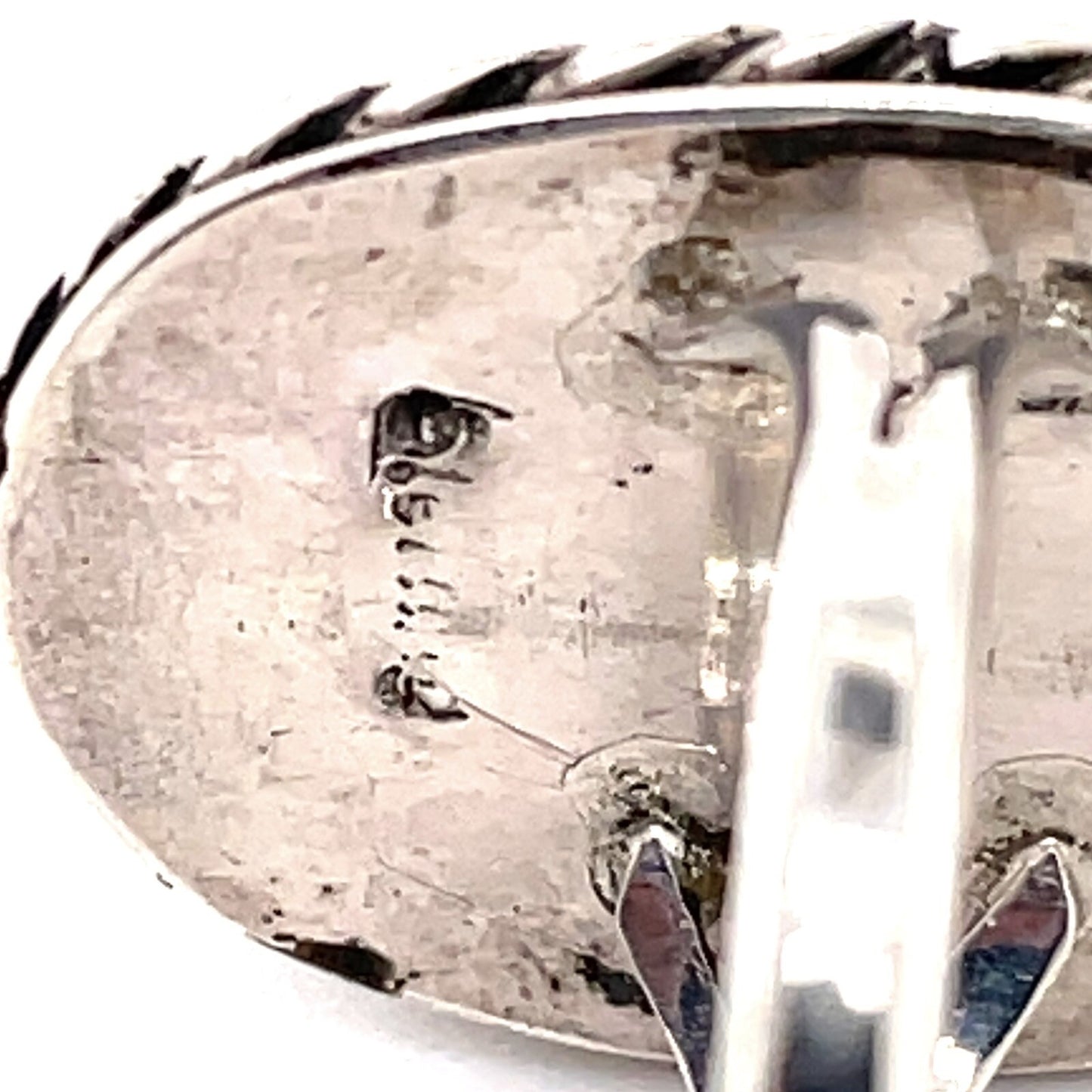 Tigers Eye Oval Sterling Silver 925 Handcrafted Cocktail Ring Size 4.5