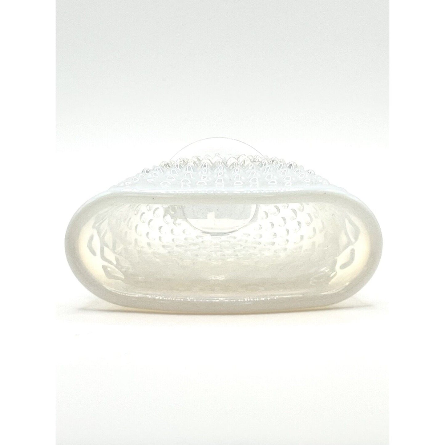 Hobnail Clear Iridescent Vase