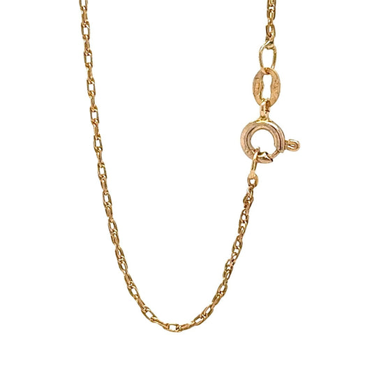 14k Yellow Gold 1/5ctw Diamond Cluster Pendant 20" Necklace 2.6g
