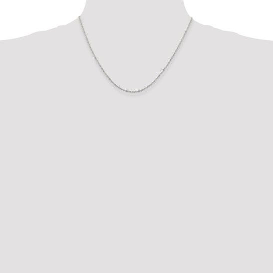 Sterling Silver 925 Cable Chain Necklace 20" Length 1.5mm