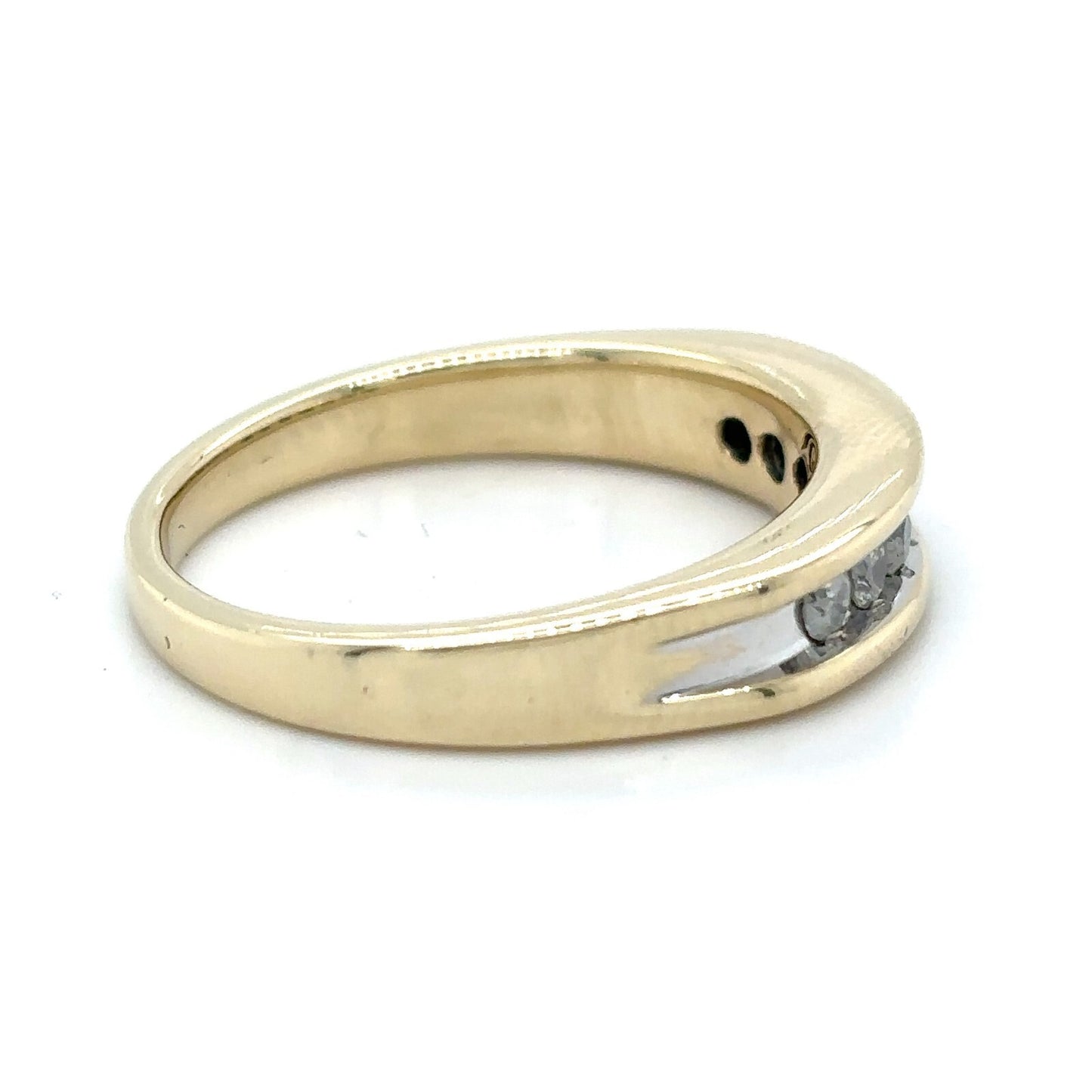 1/4ctw Diamond Band Ring 10k Yellow Gold 6.3g Size 10.5