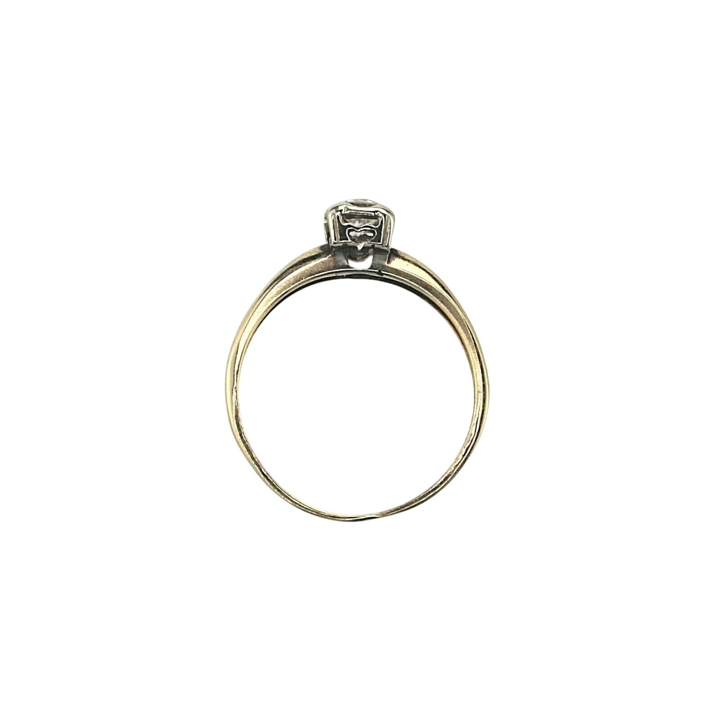1/3 Ct Diamond Solitaire Ring In Solid 14K Yellow Gold Size 6.5 Fine Jewelry