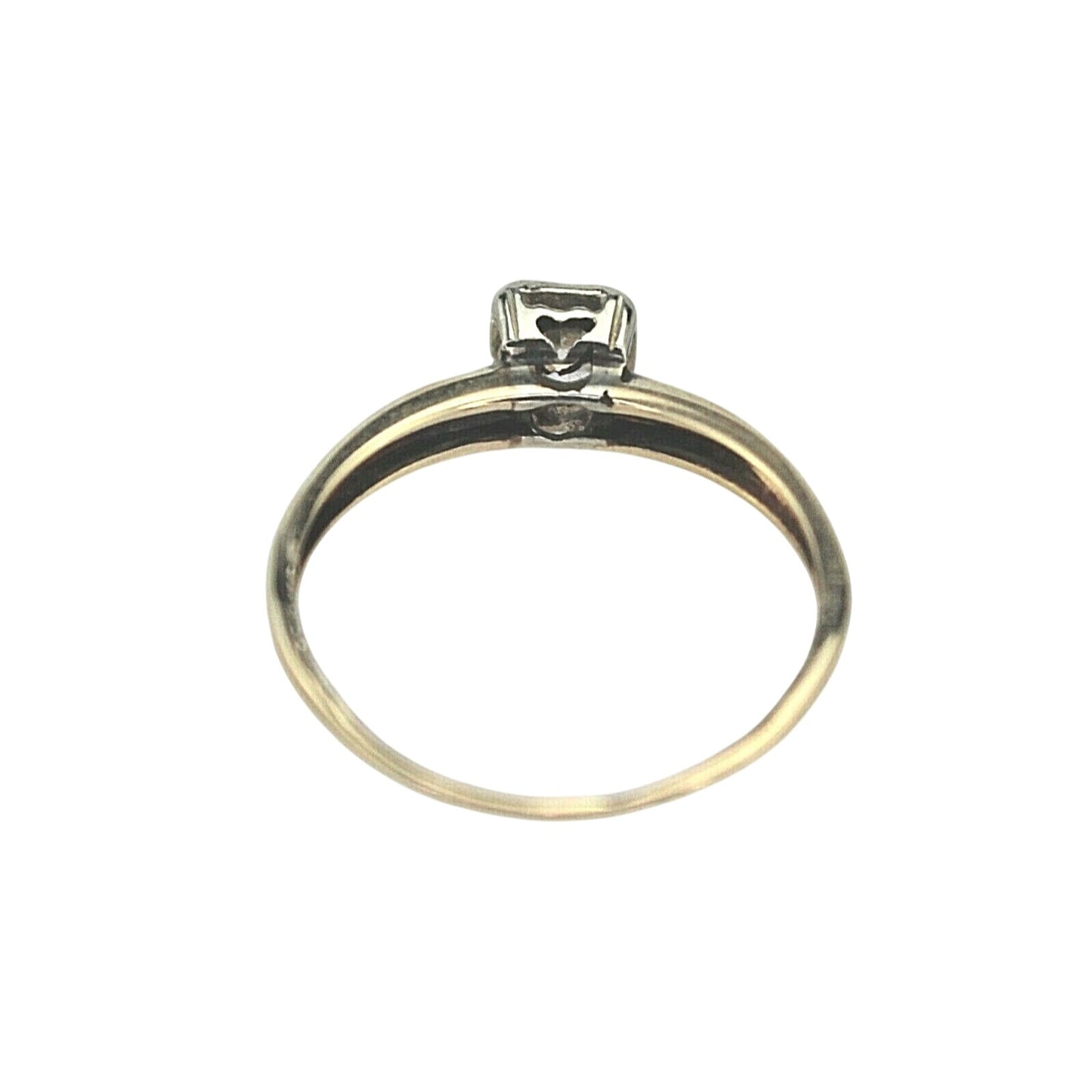 1/3 Ct Diamond Solitaire Ring In Solid 14K Yellow Gold Size 6.5 Fine Jewelry
