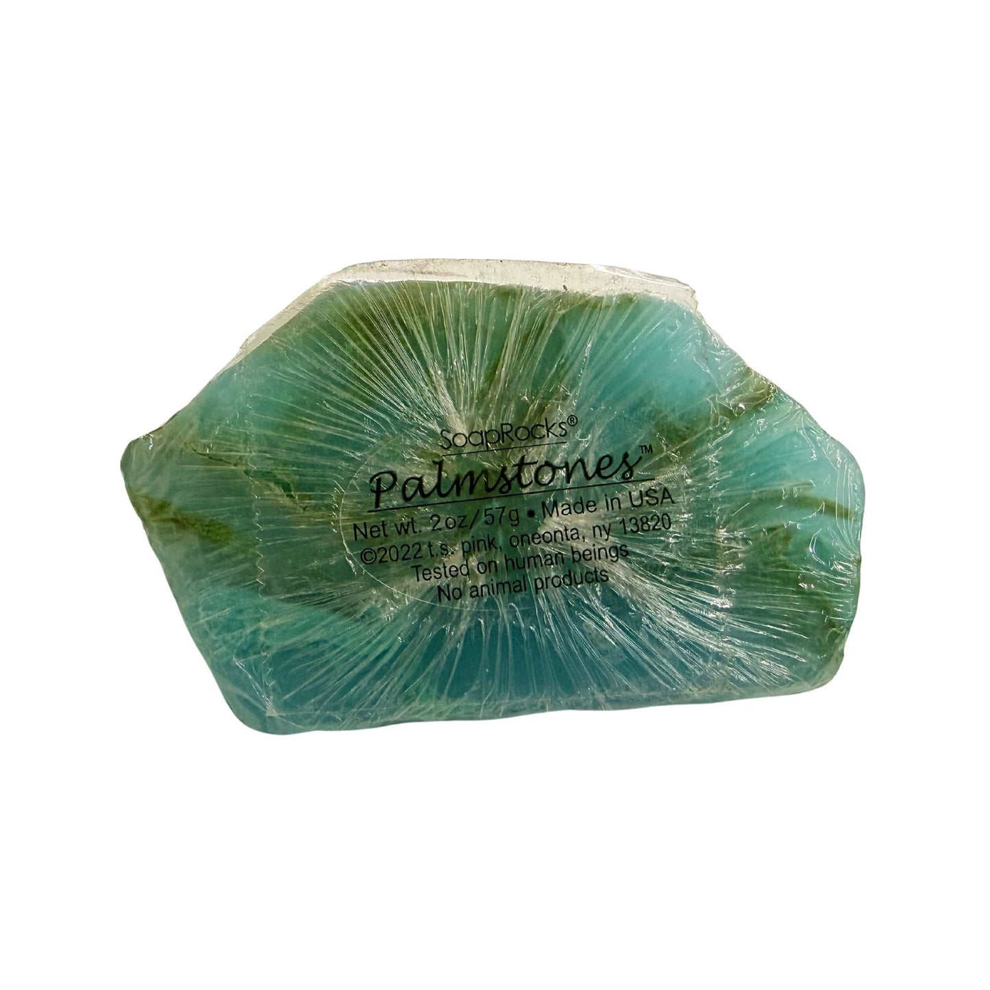 SoapRocks Palmstones Soap Bar 2oz Handcrafted Vegan Green