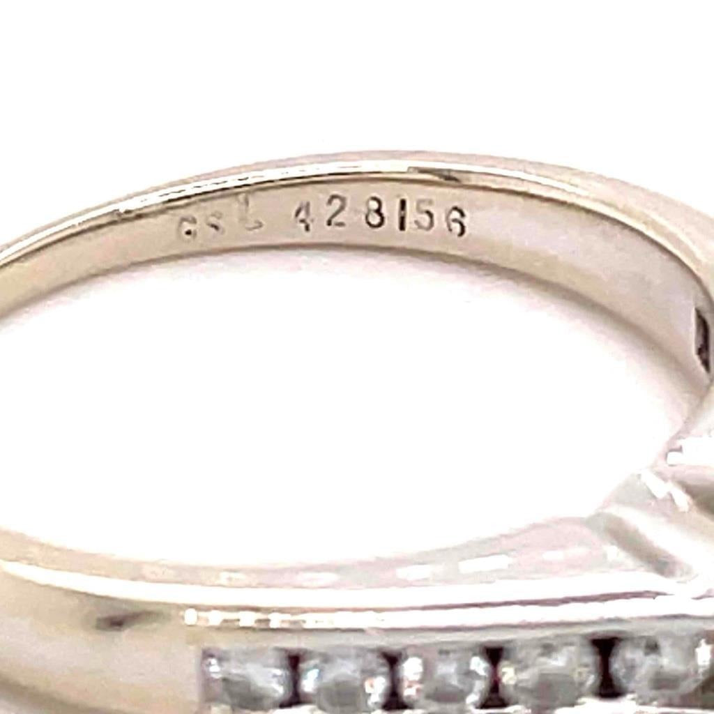 3/4 Ct Diamond Engagement Ring 14K White Gold Size 7 Design