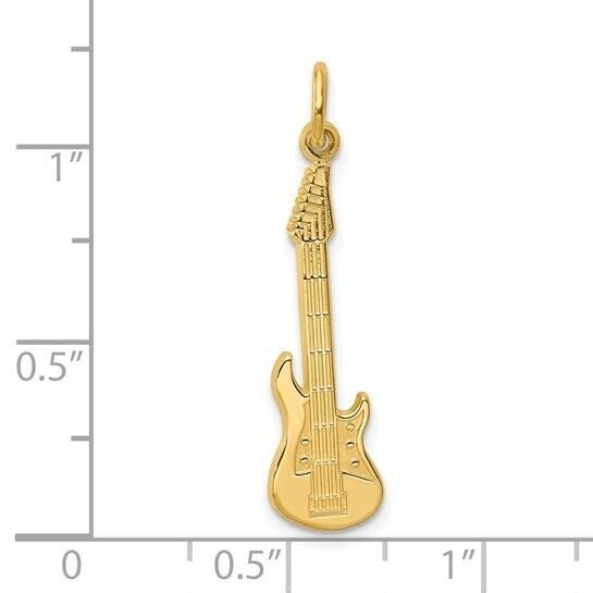 10k Yellow Gold Guitar Charm 0.78g