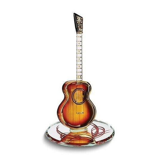 Glass Baron Sunburst Acoustic Guitar Handcrafted Glass Figurine
