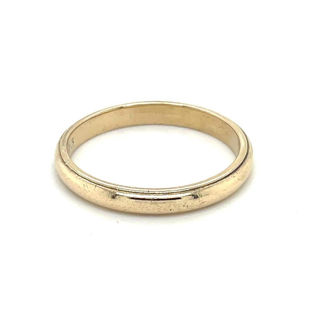 3mm Wedding Band Ring 14K Yellow Gold 3.5g Size 9.5