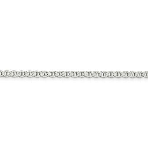 925 Sterling Silver 3.1mm Flat Anchor Chain Necklace 20 Inches