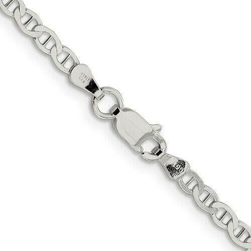 925 Sterling Silver 3.1mm Flat Anchor Chain Necklace 20 Inches