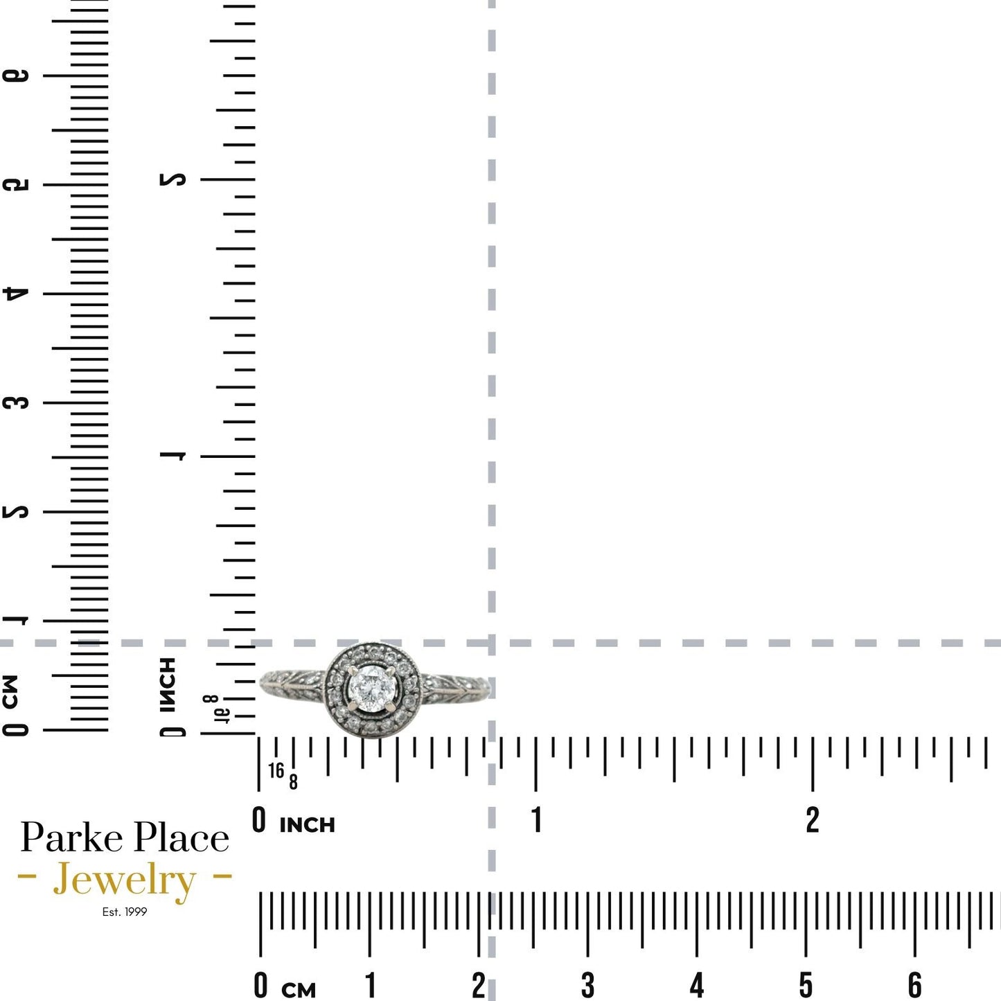 1/3ctw Diamond Halo Vintage Style 14k White Gold Engagement Ring 2g Size 6.25