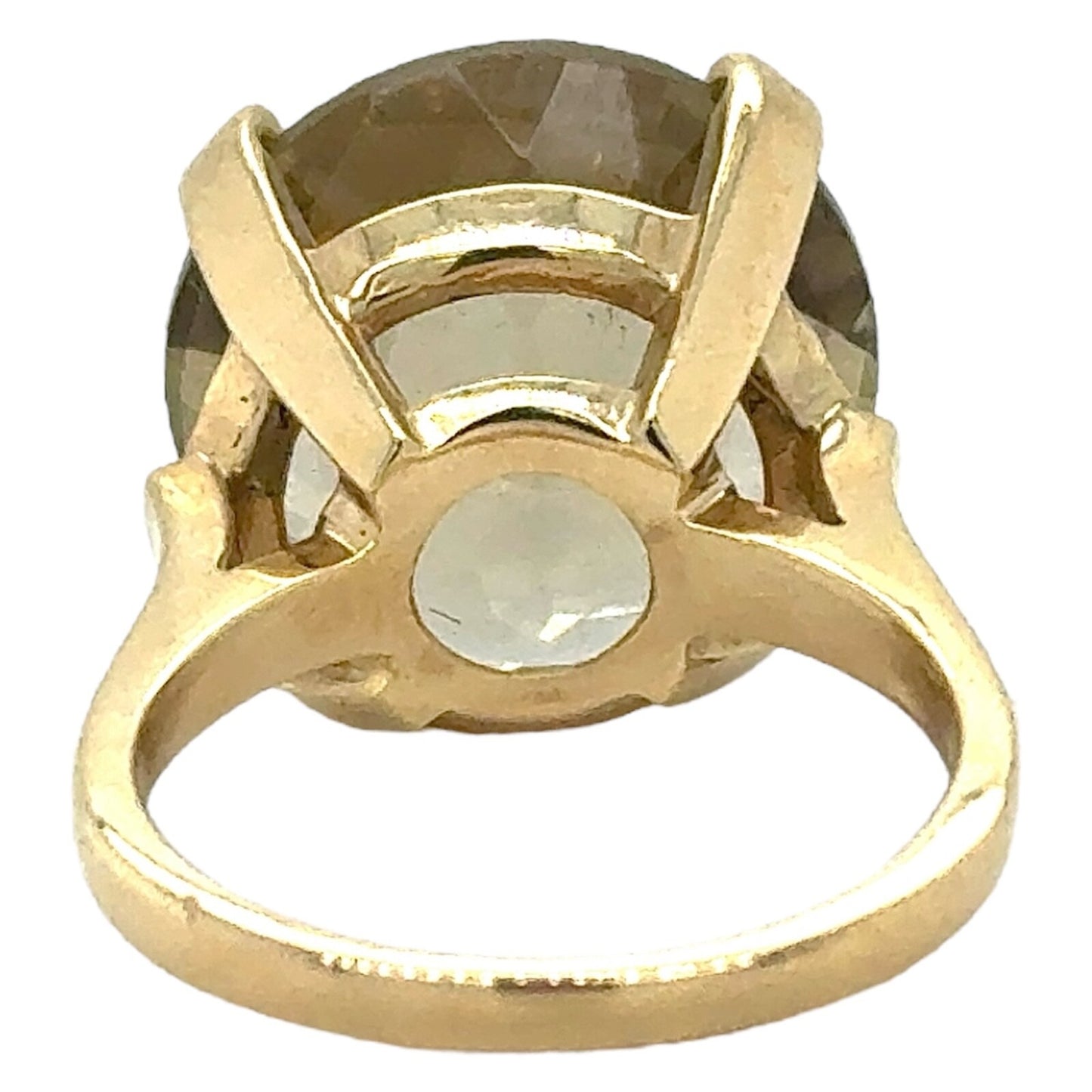Topaz Solitaire 14k Yellow Gold Ring 7.7g Size 6.5