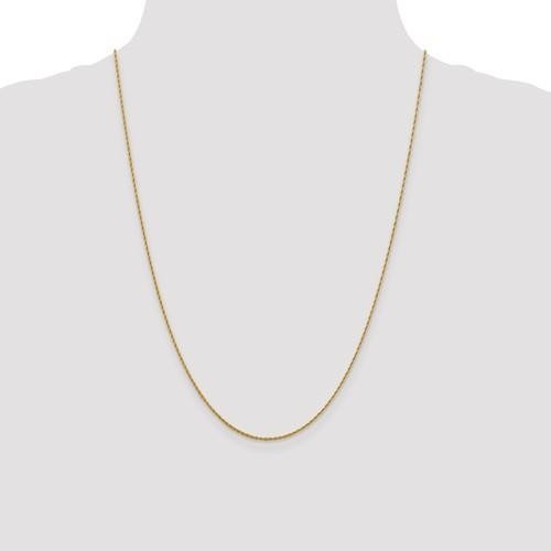 Leslie's 1.2 mm Loose Rope 24in Chain Solid 10K Yellow Gold