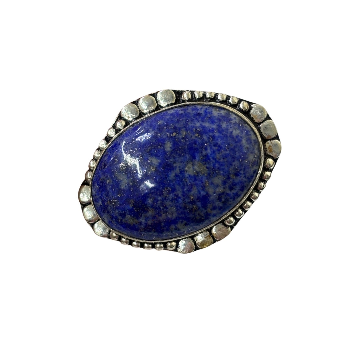 Sterling Silver Lapis Lazuli Ring Size 9.75 12.1g