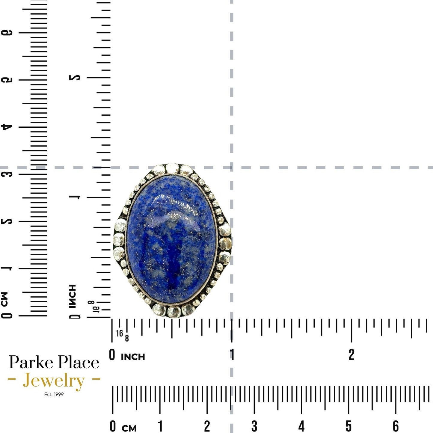 Sterling Silver Lapis Lazuli Ring Size 9.75 12.1g