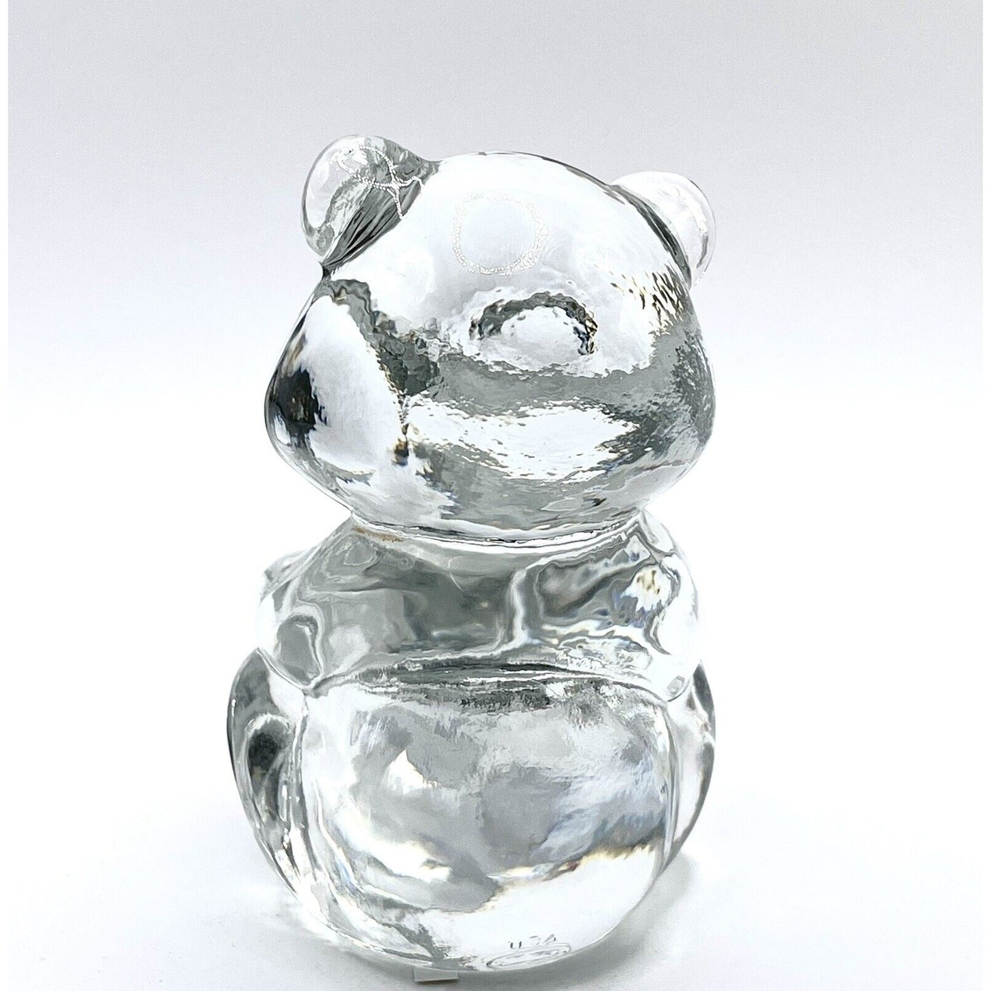 3 1/4" Fenton Birthstone Glass Bears November - Topaz - 5151 X1