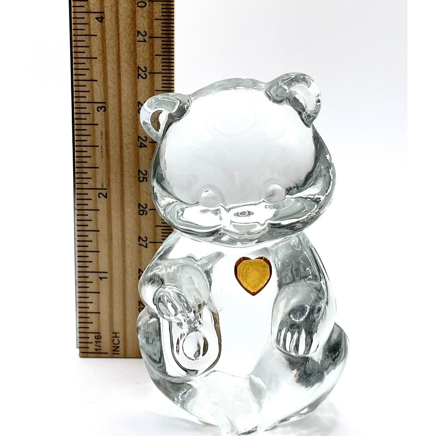 3 1/4" Fenton Birthstone Glass Bears November - Topaz - 5151 X1