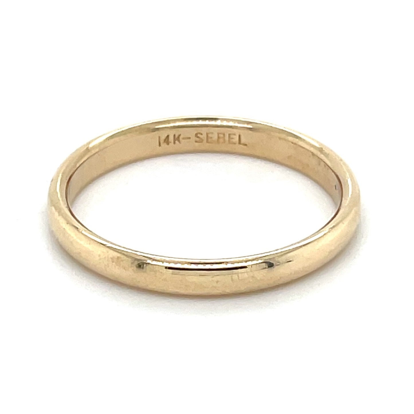 2.8mm Wedding Band Ring REAL Solid 14k Yellow Gold 2.8g Size 8.75