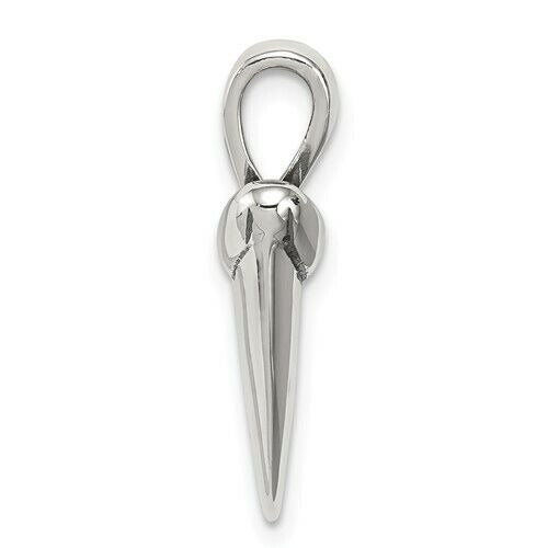 Sterling Silver Polished Shark Tooth Pendant 925