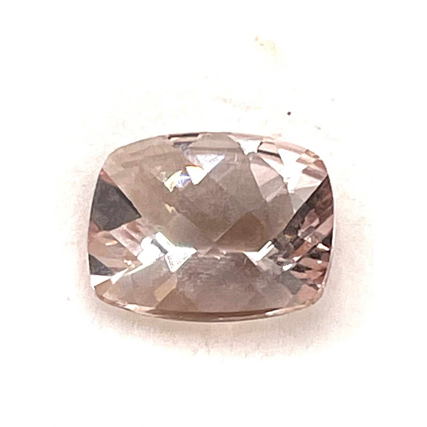 3.50ct MORGANITE 11mm X 9mm CUSHION CUT LOOSE GEMSTONE