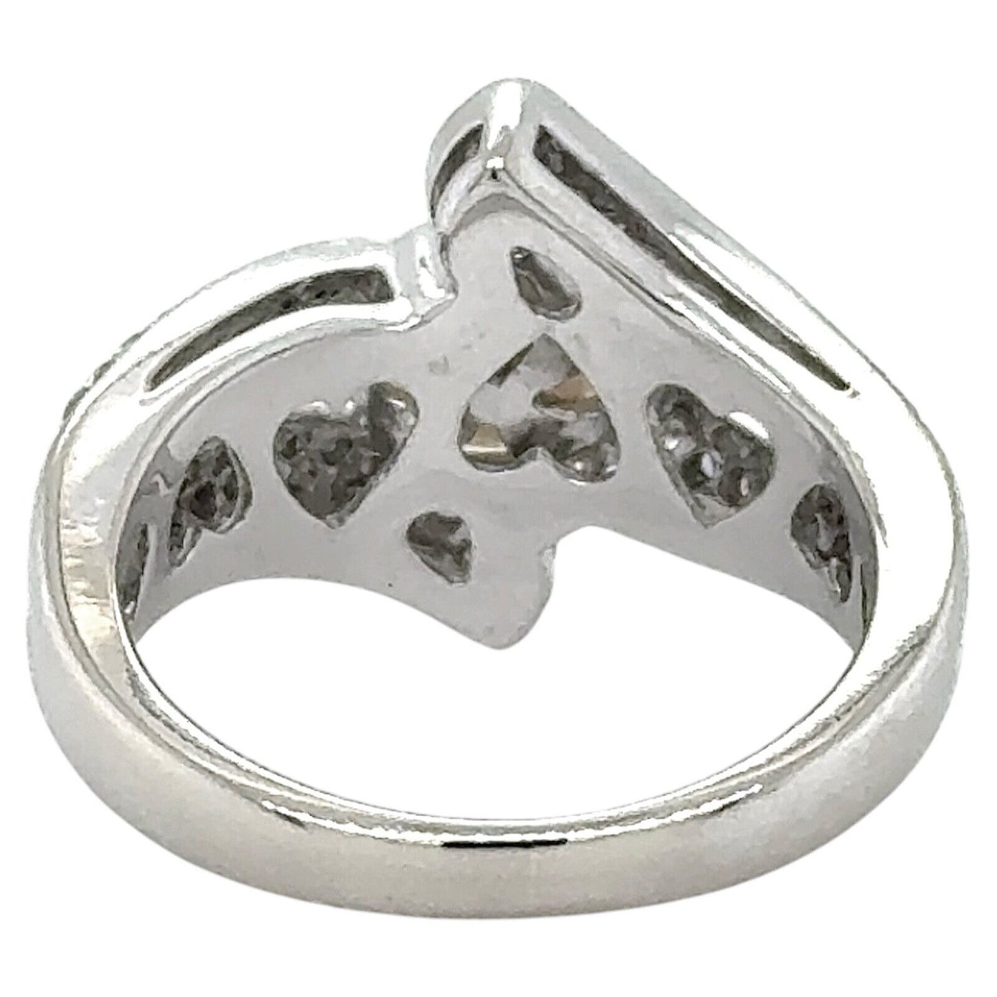 14k White Gold 8mm Pearl Solitaire & 1/3ctw Diamond Accents 6.4g Size 6.25 Ring
