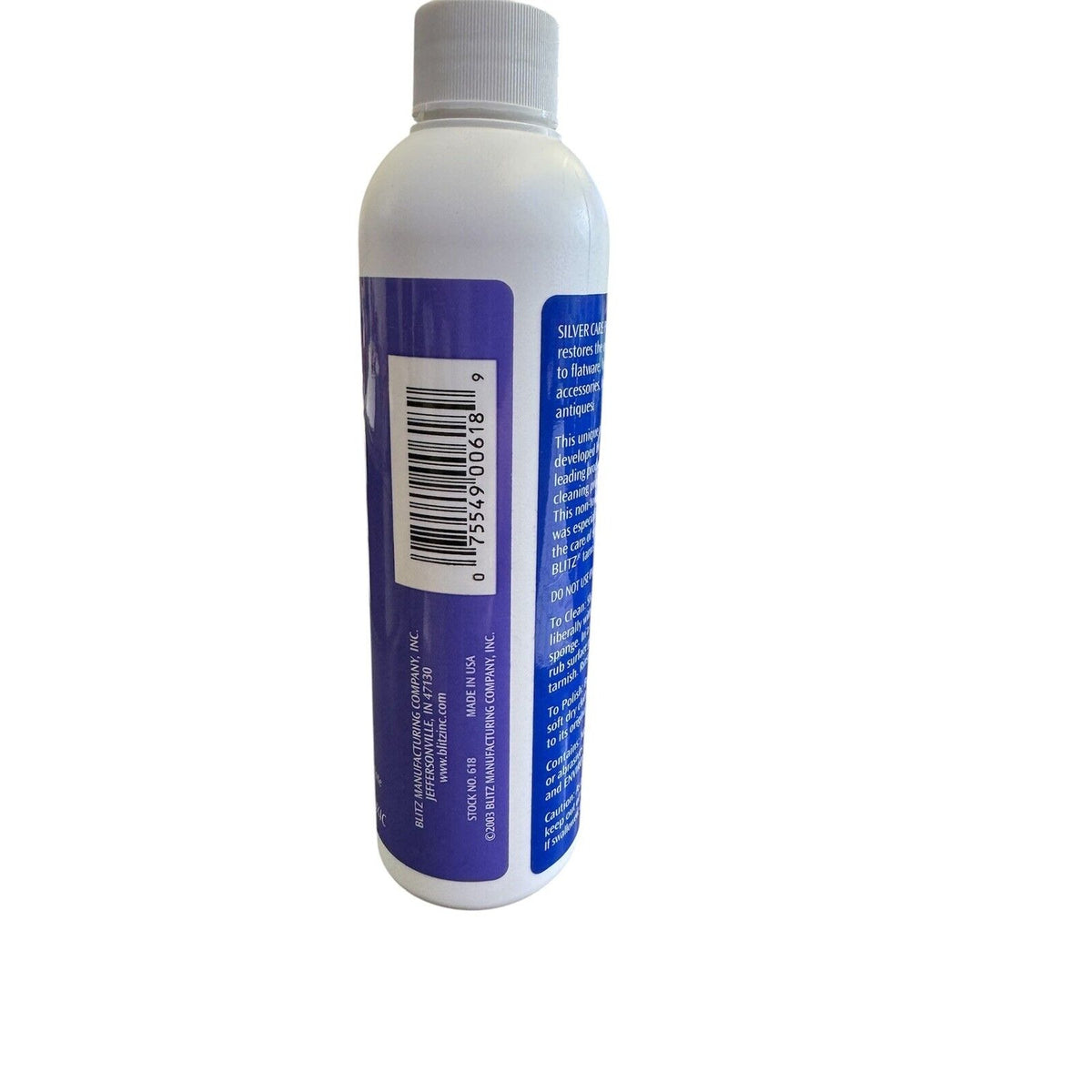 Blitz Silver Care Liquid Polish For Sterling Silver & Silverware 8 Oz Non-Toxic USA-Made