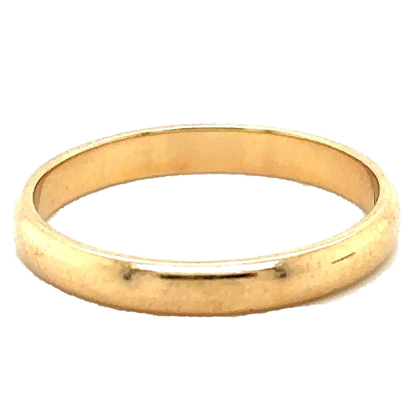 2.7mm Wedding Band Ring 14k Yellow Gold 3.0g Size 7.25