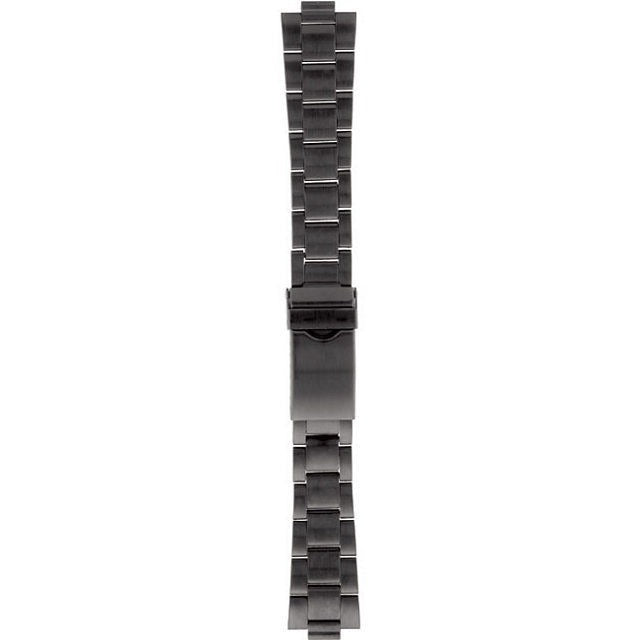 Mens 18-20-22mm Black Multi-End Piece Link Watch Band