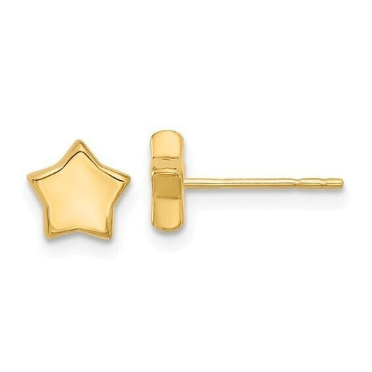 Leslies 14K Yellow Gold Polished Star Earrings