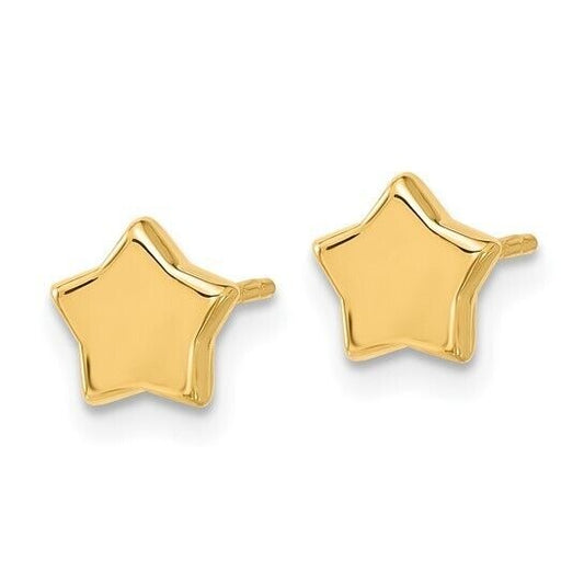 Leslies 14K Yellow Gold Polished Star Earrings