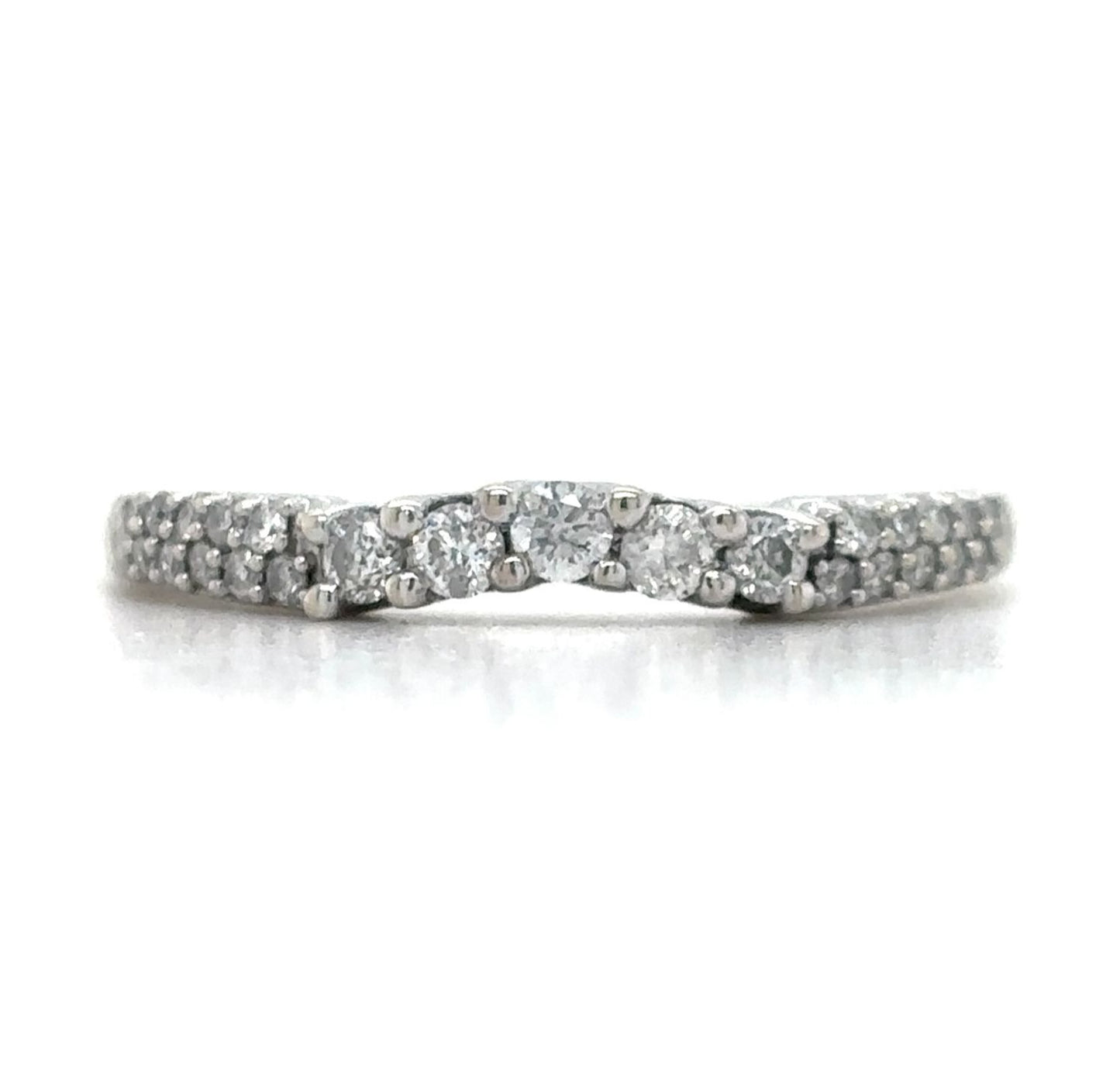 1/5ctw Diamond Wedding Band Enhancer14k White Gold 1.6g Size 6.25