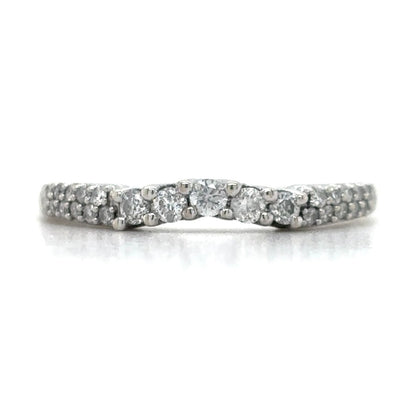 1/5ctw Diamond Wedding Band Enhancer14k White Gold 1.6g Size 6.25